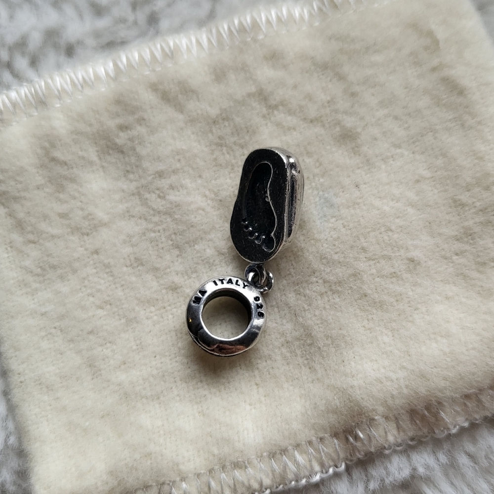 Kay Jewelers Michael Anthony Charmed Memories *Boy Boy Shoe/Foot Print* Charm View 5